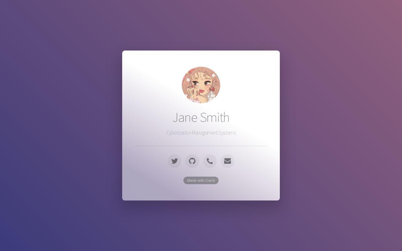 Carrd profile picture for @sorcery